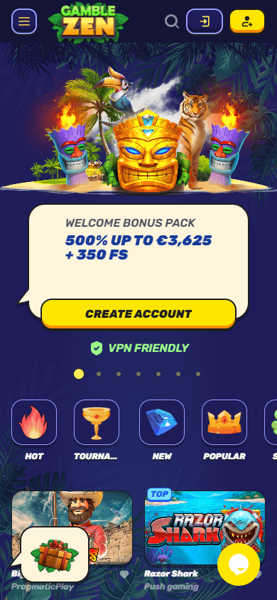 Gamblezen Casino Mobile screenshot